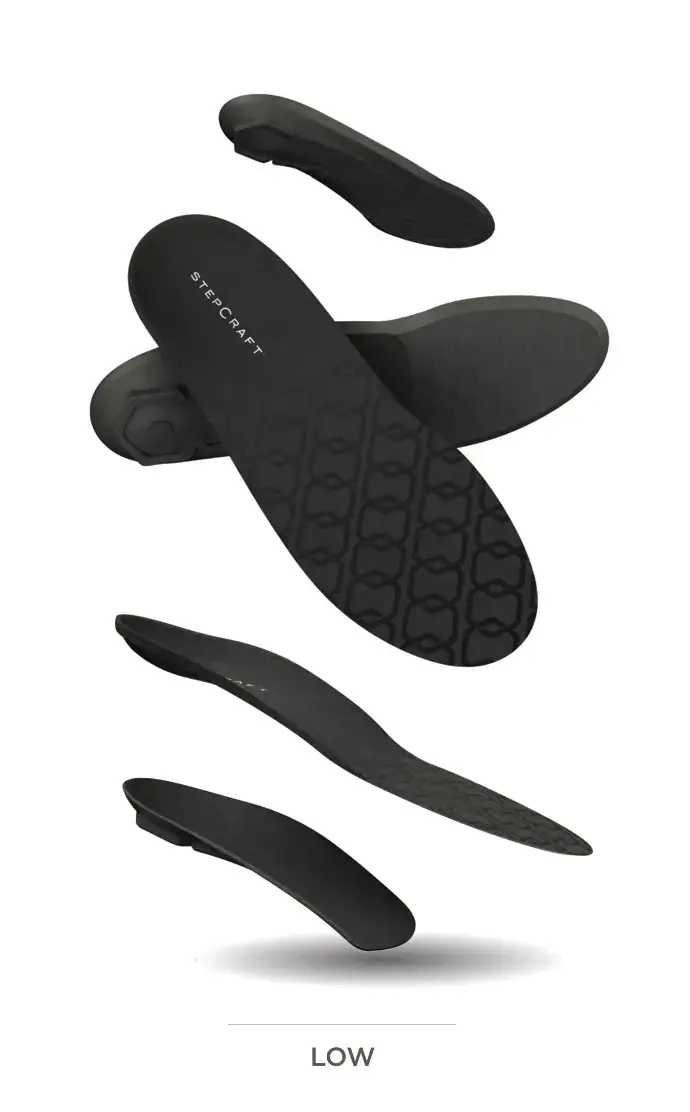 Stack of StepCraft LOW insoles.