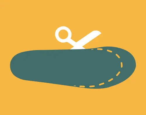 Trim StepCraft insole.